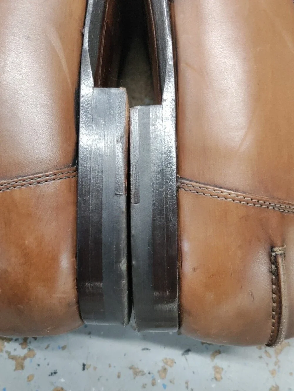M. Gemi Brown Leather Penny Loafers